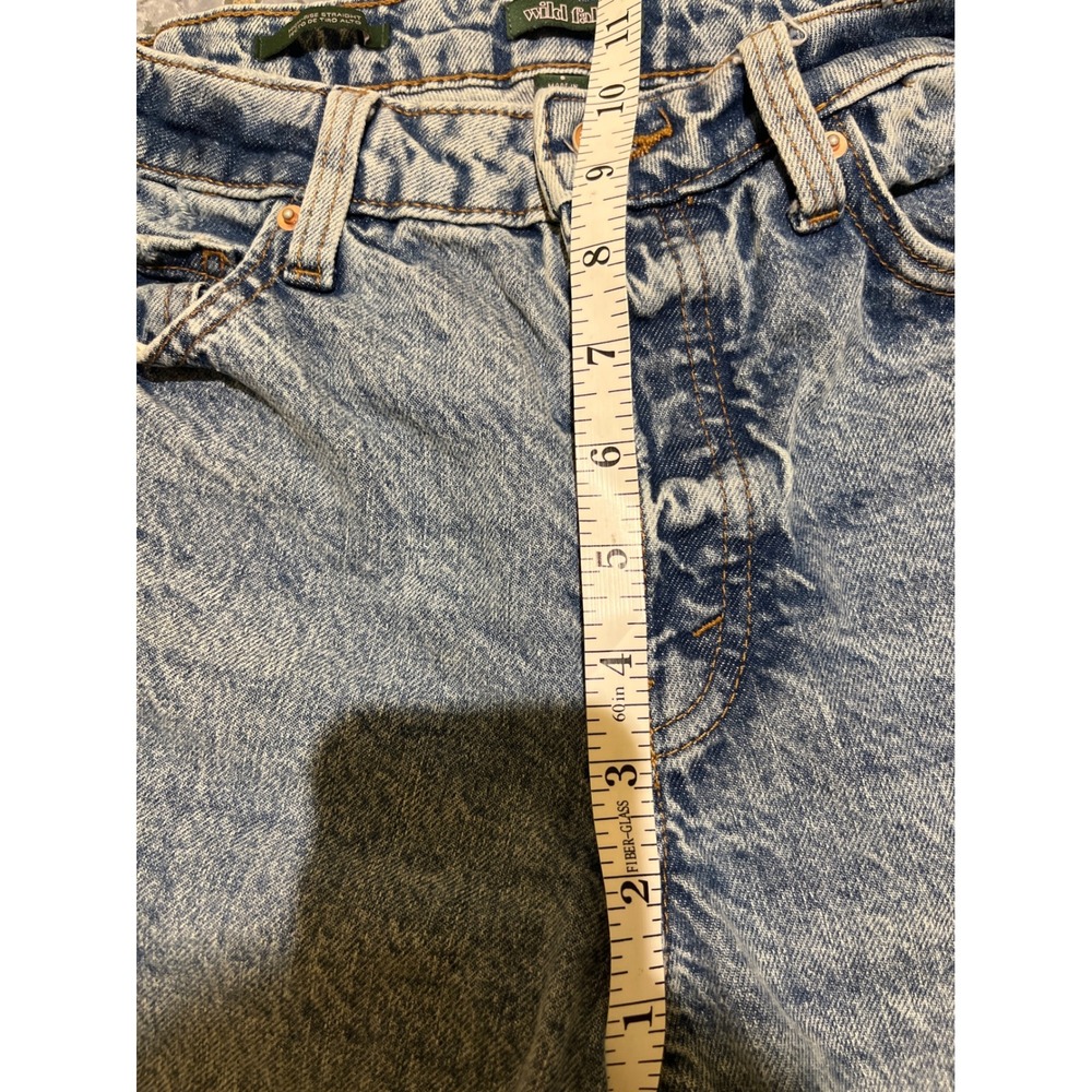 Wild Fable Jeans Womens 6 Blue High Rise Button Fly Straight Leg Acid Wash Denim - Picture 6 of 9